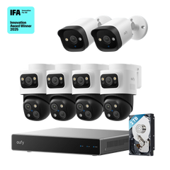 eufy PoE NVR Security System S4 Max + 2 Bullet Cameras