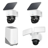 SoloCam S340 (2-Pack) + Floodlight Camera E340 + eufy HomeBase™ S380