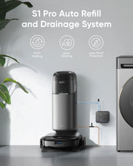 eufy Accessory-Auto Water Refill and Drainage System, Auto-Refill and Drain Module, Compatible S1 Pro Hydrojet