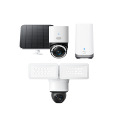 eufy 4G LTE Cam S330 + Floodlight Camera E340 + HomeBase™ S380
