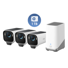eufyCam S3 Pro 3-Cam Kit + 1 TB Hard Drive