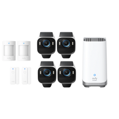 eufyCam S3 Pro (4-Cam Kit) with Alarm System + HomeBase™ S380