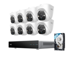 eufy PoE NVR Security System E41 – 8× 4K Turret Cameras
