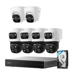 eufy PoE NVR Security System S4 Max + 2 Turret Cameras
