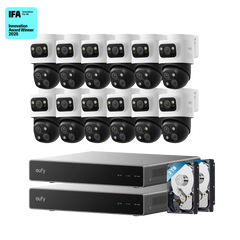 eufy Dual-NVR PoE System with 12 PoE Cam S4