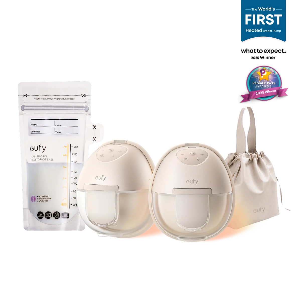 eufy Breast Pump S1 &amp; Milk Bags(120 Pieces)