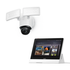 eufy Floodlight Camera E340 + eufy Smart Display E10