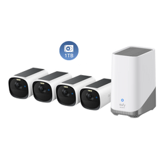 eufyCam E40 4-Cam Kit (HomeBase™ S380) + 1 TB Hard Drive