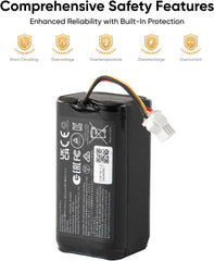 eufy RoboVac Replacement Battery Pack, Compatible with 11, 11C, 11S,11S PLUS,11S MAX,12,15C,15C MAX,15T,25C,30,30C ,30C MAX, 35C, 25C Max...