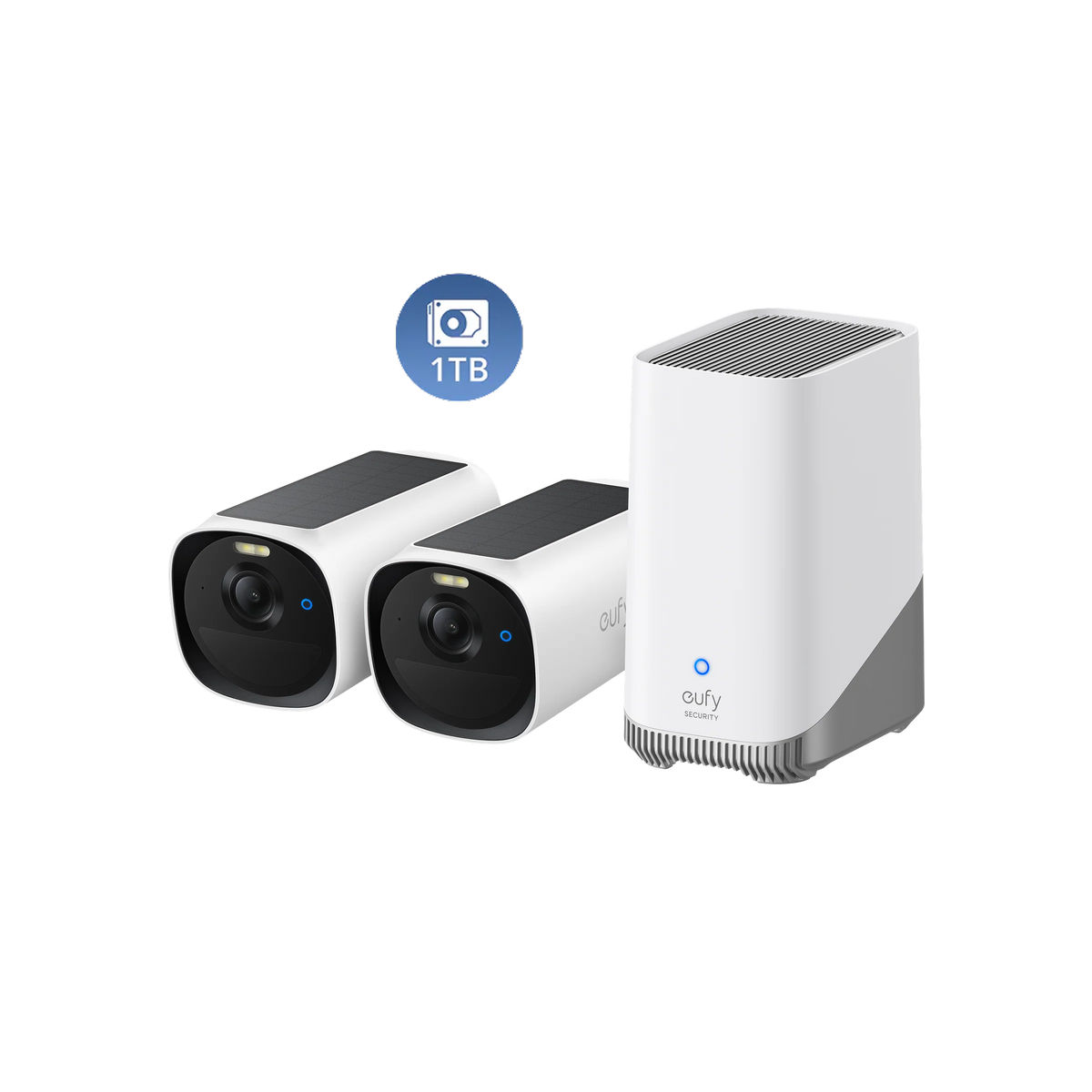 eufyCam E40 2-Cam Kit (HomeBase™ S380) + 1 TB Hard Drive