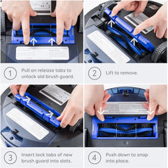 Brush guard, Compatible with RoboVac 11S, 11S Plus, 12, 15C, 15T, 25C, 30, 30C