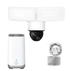 eufy Floodlight Camera E340 with AC Cable + eufy HomeBase™ S380