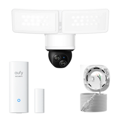 eufy Floodlight Camera E340 with AC Cable + Entry Sensor
