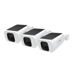 SoloCam S230 (S40), Wireless Outdoor Solar Spotlight 2K Camera, 3-Cam Kit, White, 3-Pack
