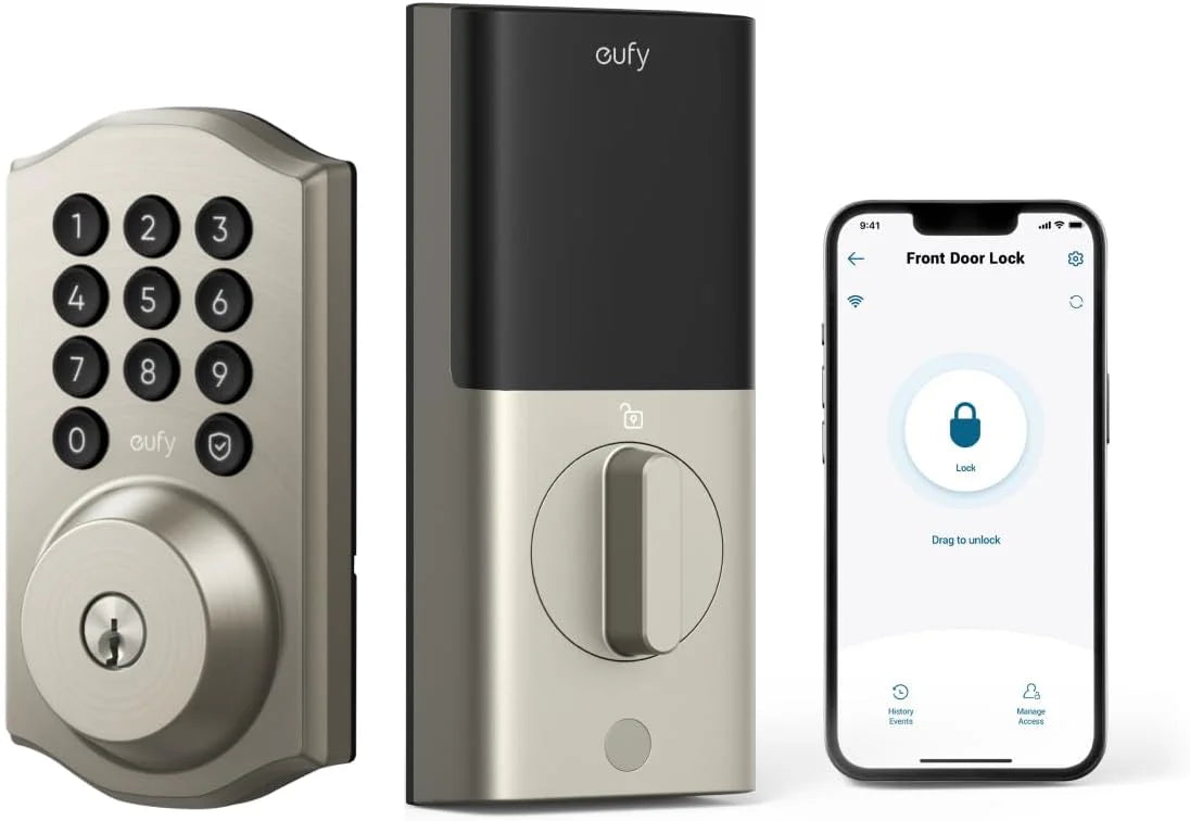 eufy Security Smart Lock C30, Traditional, Nickel