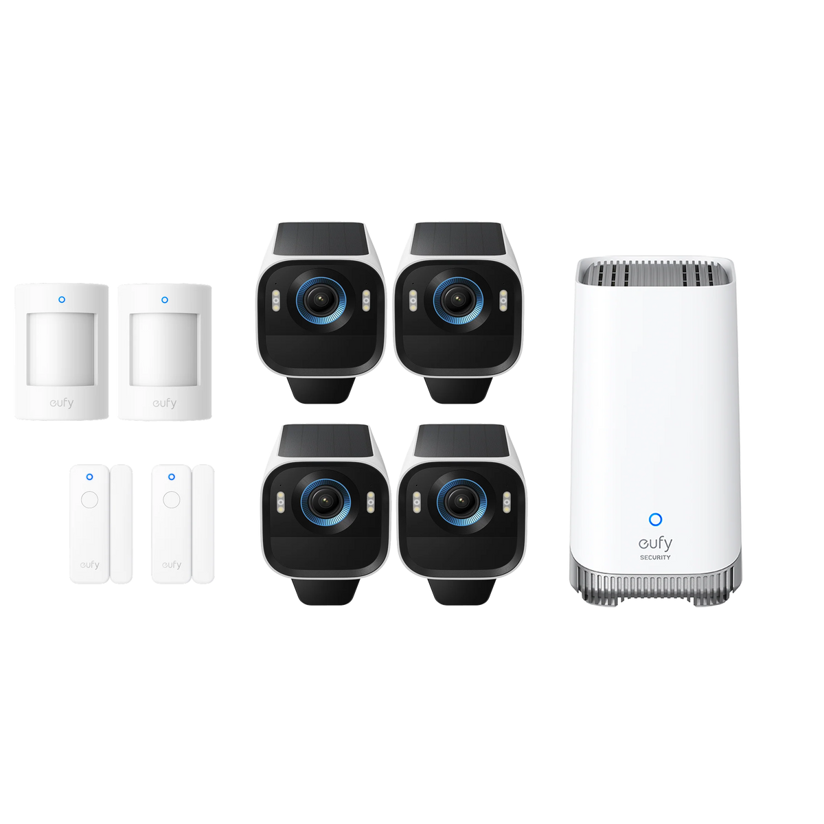 eufyCam S3 Pro (4-Cam Kit) with Alarm System + HomeBase™ S380