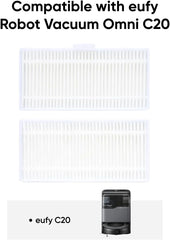 eufy 2 Replacement Washable Filter, Compatible with eufy Omni C10 & C20 Robot Vacuum Cleaners