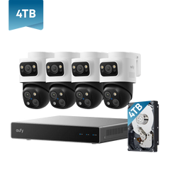eufy 4K NVR Security Camera System S4 Max, 4TB HDD
