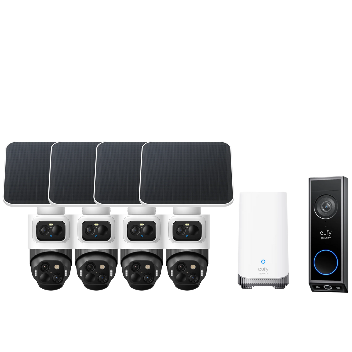 eufyCam S4 4-Cam Kit + Video Doorbell E340