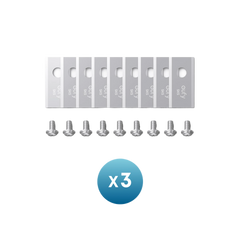 eufy Replacement Blade Set: 3*(9 Lawn Mower Blades and 9 Screws) Compatible E15&amp;E18