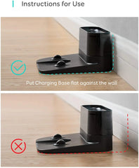 Charging base + Power adapter, Compatible with RoboVac 11S,11S PLUS,11S MAX,12,15C,15C MAX