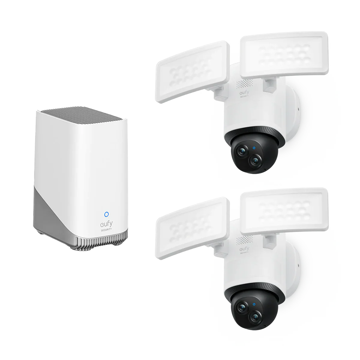 Floodlight Camera E340 (2-Cam Pack) + eufy HomeBase™ S380