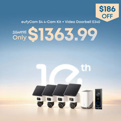 eufyCam S4 4-Cam Kit + Video Doorbell E340