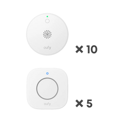 eufy Smoke Alarm E10（10 Pack)+ eufy Indoor Siren E20（5 Pack)