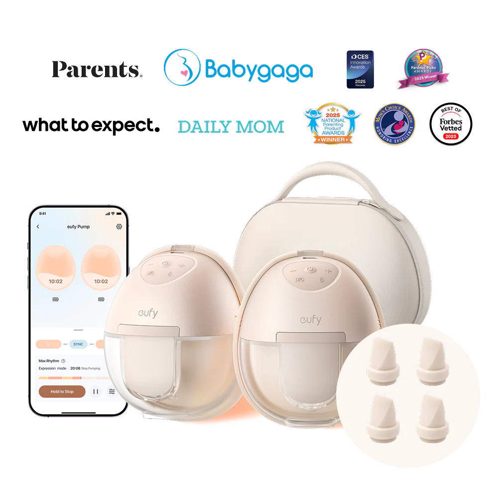 eufy Breast Pump S1 Pro and Original Duckbill Valves (4-Pack)