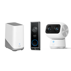 Indoor Cam S350 + Video Doorbell E340 + eufy Homebase™ 3