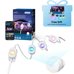 eufy Permanent Outdoor Lights S4 (150ft with 108 LED Lights) +Free eufy Outdoor String Lights E10