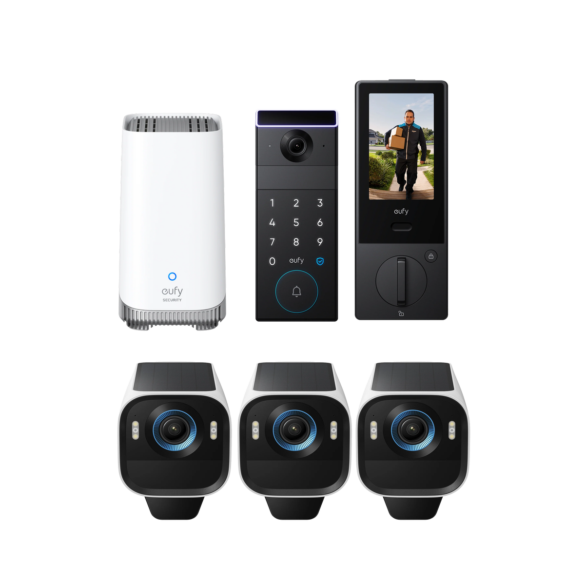 eufyCam S3 Pro 3-Cam Kit + FamiLock S3 Max